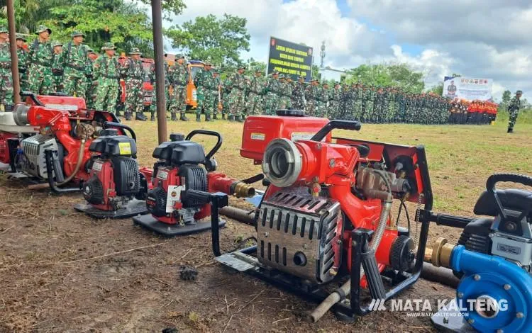 Kodim 1015/Sampit Gelar Latihan Aplikasi Teritorial Karhutla untuk Uji Kesiapan Personel