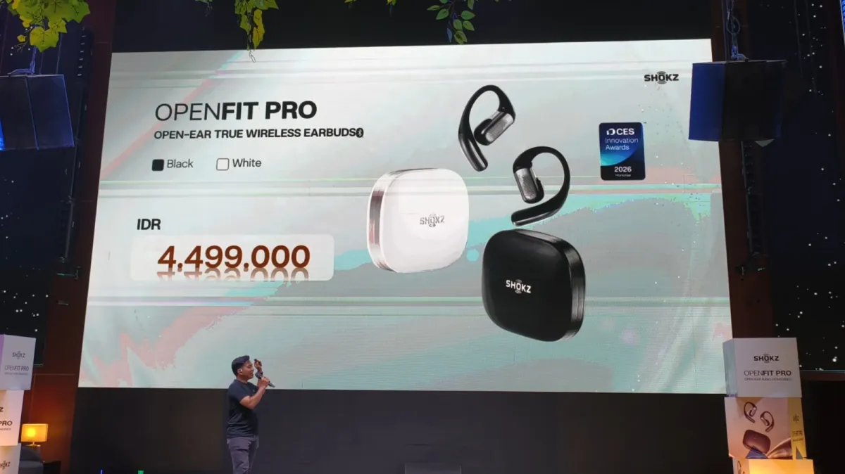 SHOKZ OpenFit Pro Meluncur di Indonesia, Tawarkan Desain Open-Ear dengan Fitur Noise Reduction