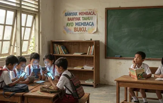 Penggunaan Gadget Dinilai Menggeser Budaya Membaca di Kabupaten Sikka