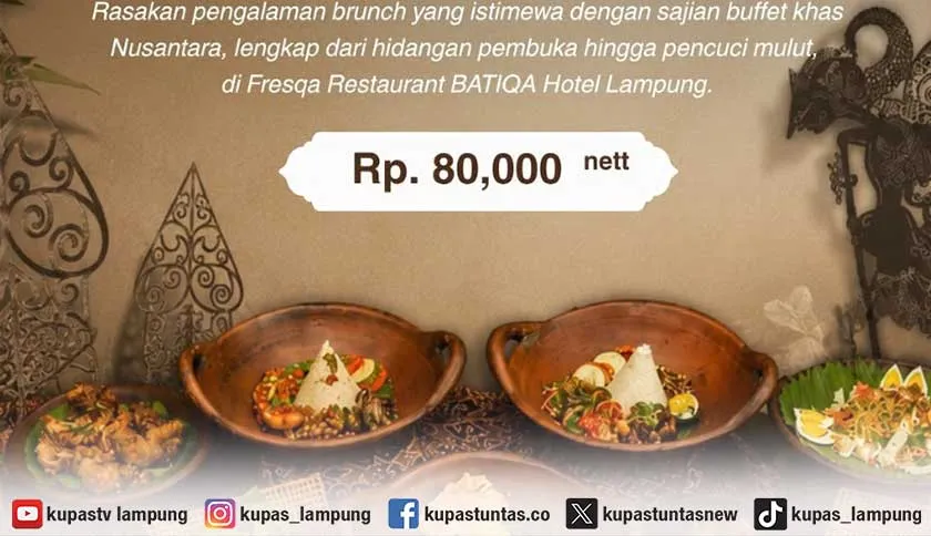 BATIQA Hotel Lampung Tawarkan Promo Buy 5 Free 1 di Program Jelajah Rasa Nusantara