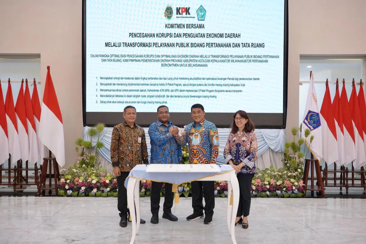 Sulawesi Utara Jadi Proyek Percontohan Reformasi Layanan Pertanahan Terintegrasi ATR/BPN dan KPK