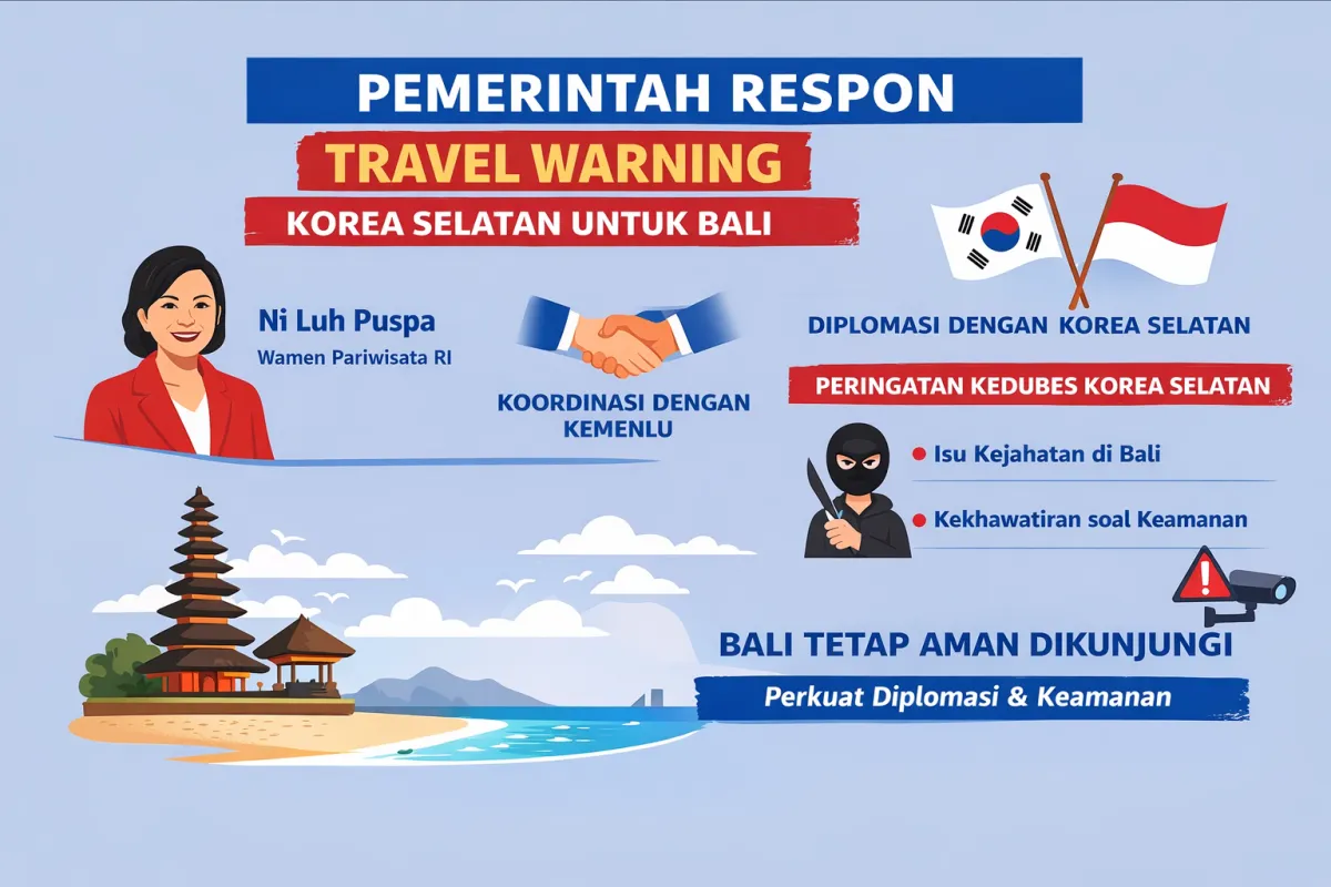 Pemerintah Intensifkan Diplomasi Menyusul Travel Warning Korea Selatan untuk Bali