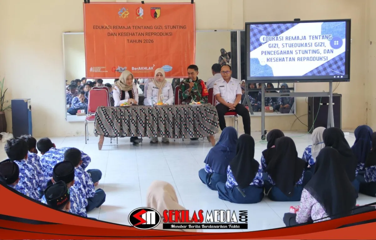 TMMD 129 di Bojonegoro Beri Edukasi Stunting dan Kesehatan Reproduksi bagi Pelajar di Kesongo