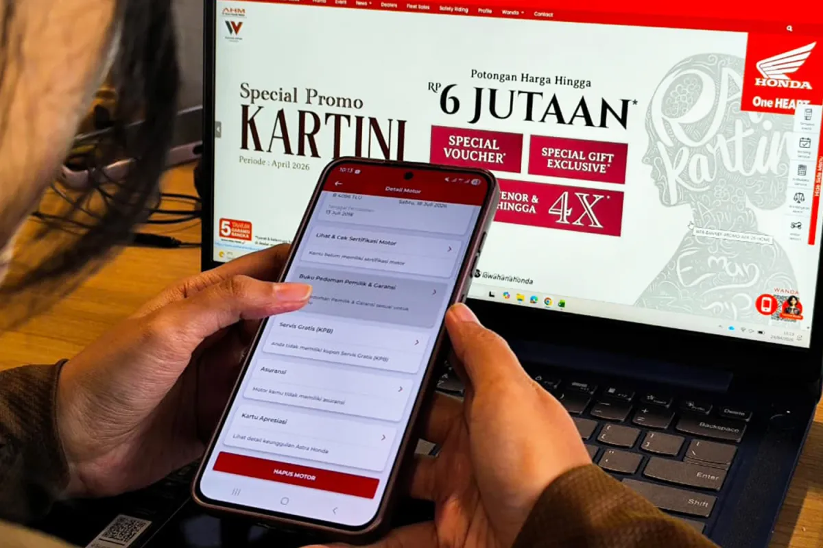 Cek Status Garansi Motor Honda Lewat Aplikasi WANDA, Ini Fitur yang Disediakan WMS