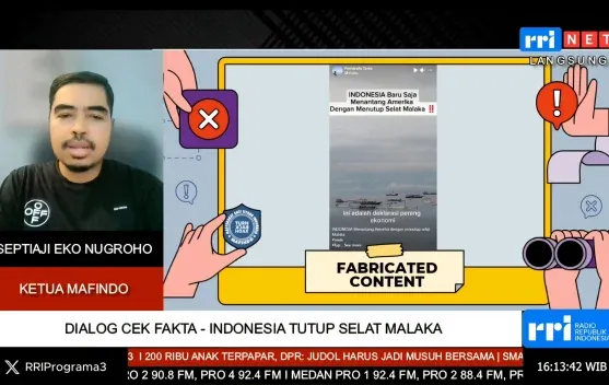 Mafindo: Klaim Indonesia Menutup Selat Malaka Adalah Hoaks