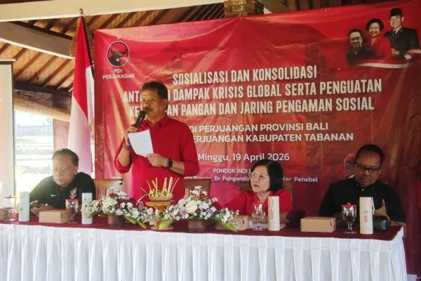 PDIP Tabanan Konsolidasi Ketahanan Pangan dan Jaring Pengaman Sosial Antisipasi Dampak Krisis Global