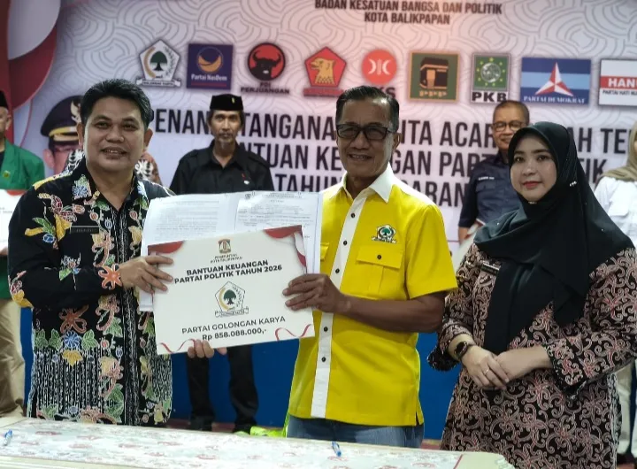 Pemkot Balikpapan Salurkan Rp2,44 Miliar Bantuan Keuangan untuk 9 Parpol Peraih Kursi DPRD