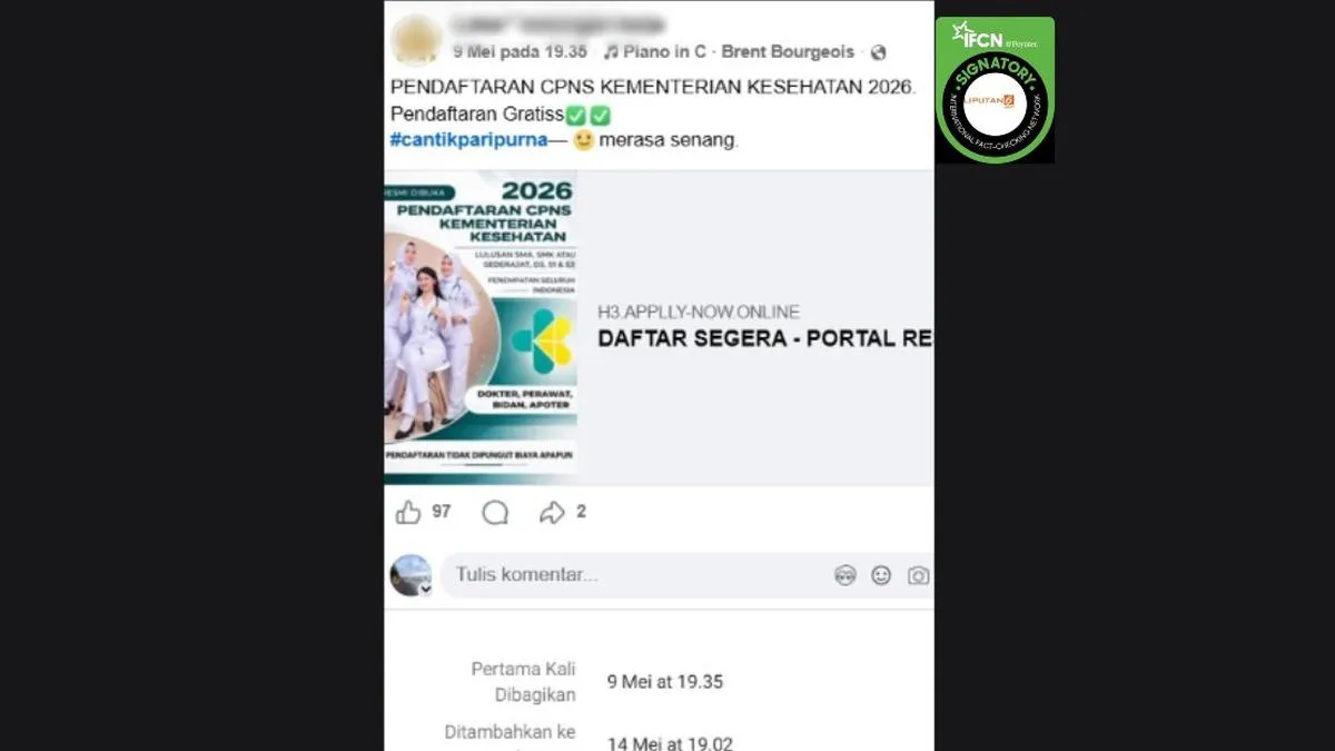 BKN Tegaskan Belum Ada Pengumuman Seleksi ASN 2026, Link Pendaftaran CPNS Kemenkes Disebut Hoaks