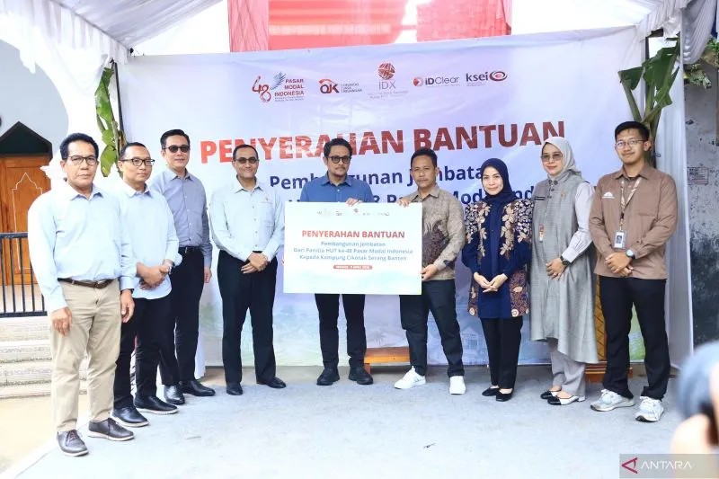 Pasar Modal Indonesia Salurkan Bantuan CSR untuk Pembangunan Jembatan Cikotak di Serang, Banten