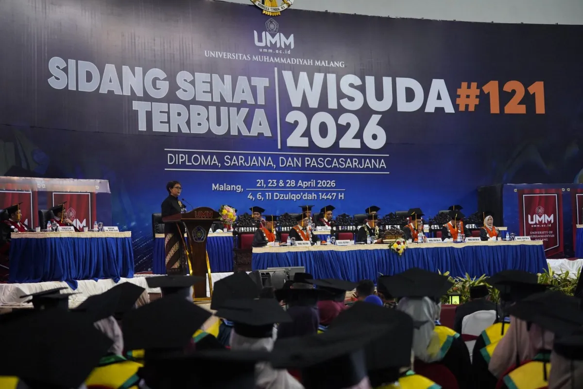 Retno Marsudi Soroti Krisis Air Global di Wisuda UMM, Dorong Kampus Ambil Peran Lewat Mandat UNESCO Chair