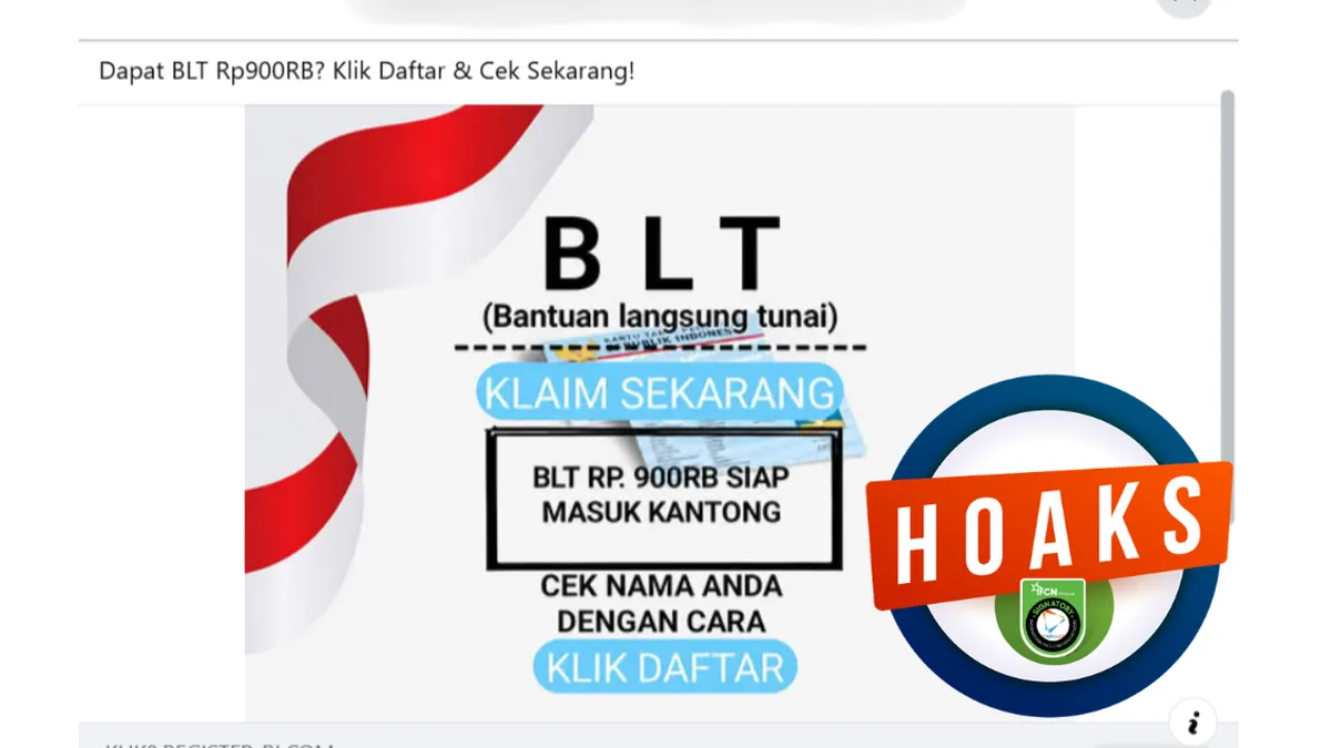 Hoaks Bantuan PKH Rp 900.000 Mengatasnamakan Kemensos Beredar di Media Sosial