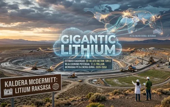 Cadangan Litium Besar di Kaldera McDermitt Dinilai Berpotensi Strategis bagi Transisi Energi