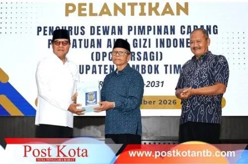 Bupati Lombok Timur Lantik Pengurus DPC Persagi 2026–2031, Tekankan Edukasi dan Kolaborasi Pemenuhan Gizi