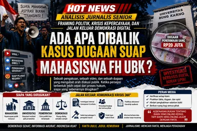 Dugaan Uang Rp20 Juta ke Oknum Ketua BEM FH UBK: Isu Bergeser, Framing Menguat di Ruang Digital