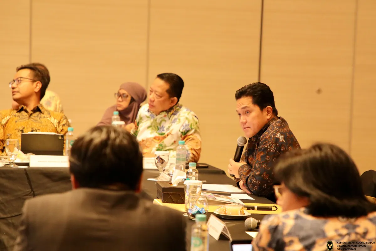 Erick Thohir Hadiri Rapat Koordinasi Tim Pengarah Satgas Tata Kelola Industri Kelapa Sawit