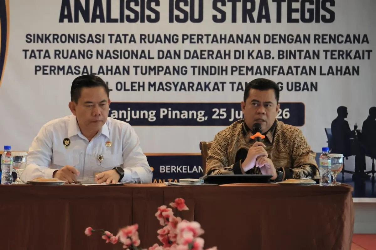 Sekda Bintan Ikuti Rakor Sinkronisasi Tata Ruang Terkait Lahan TNI AL di Tanjung Uban