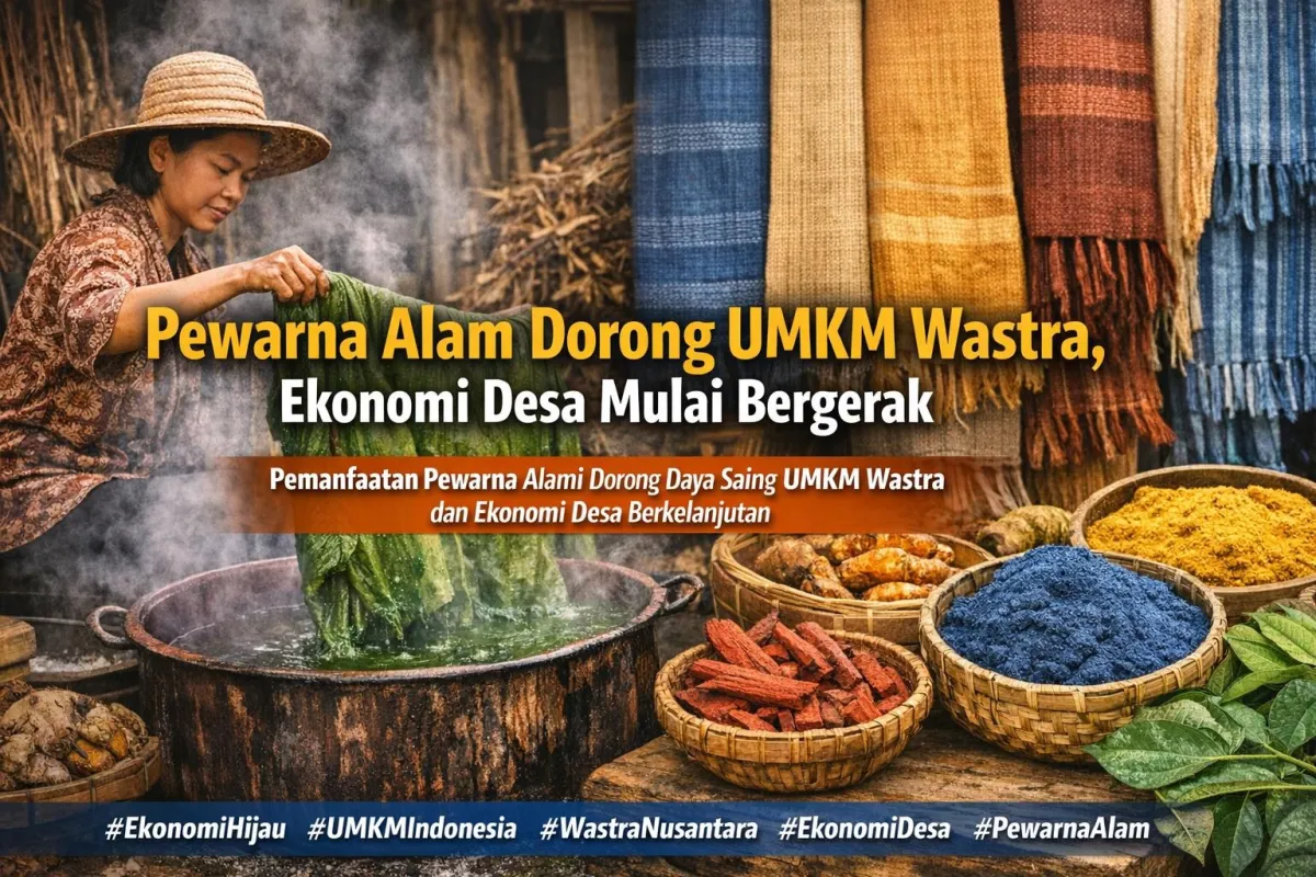 UMKM Wastra Beralih ke Pewarna Alam, Peluang Ekonomi Desa dan Produk Berkelanjutan Menguat