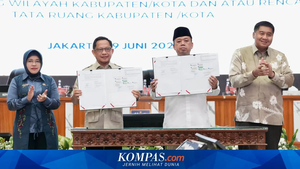 Mendagri Tito dan Menteri ATR/BPN Teken SEB Integrasi LP2B ke RTRW dan RDTR Daerah