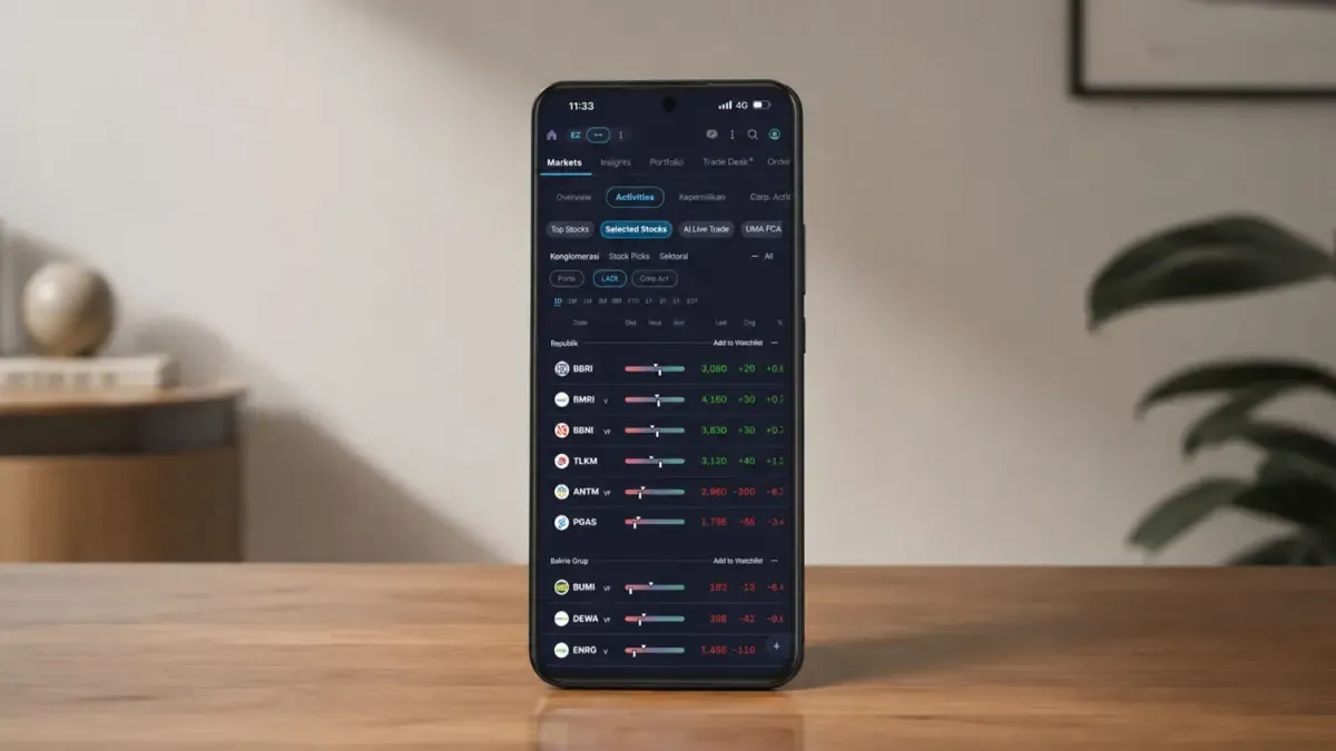 Aplikasi Trading Berbenah: Sekuritas Sesuaikan Tampilan Visual dan Fitur Cepat untuk Investor Gen Z