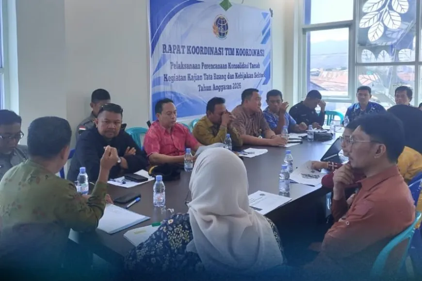 Kantor Pertanahan Kota Palu Ikuti Rapat Koordinasi Perencanaan Konsolidasi Tanah dan Kajian Tata Ruang 2026