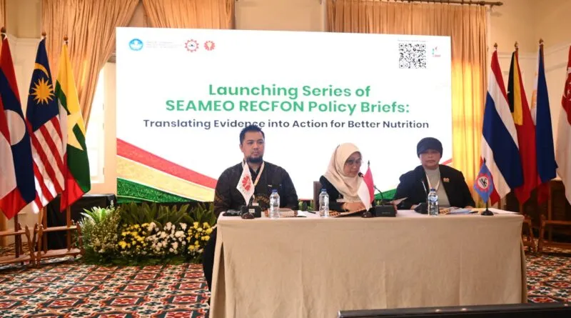 SEAMEO RECFON Luncurkan Tiga Policy Brief untuk Perkuat Kebijakan Gizi Murid Berbasis Bukti