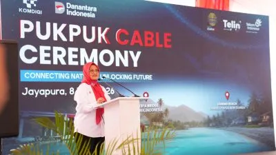Telkom Luncurkan Kabel Laut Pukpuk di Jayapura, Buka Rute Internet Baru ke Asia-Pasifik