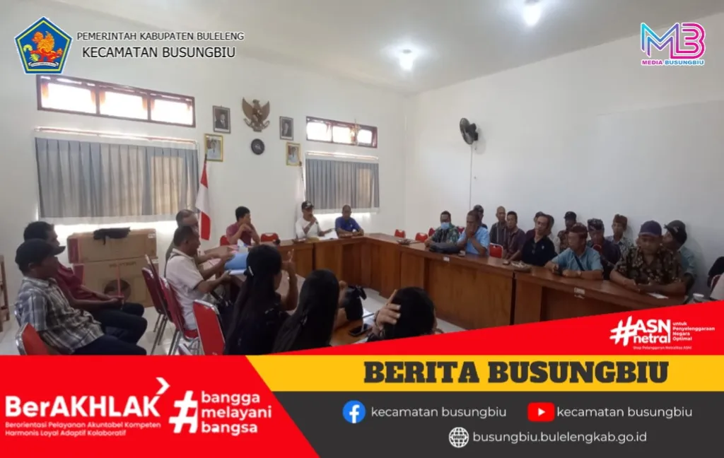 Dinas Kebudayaan dan Pariwisata Buleleng Sosialisasikan Pengajuan Hibah via SIPD untuk Desa Adat dan Subak di Busungbiu