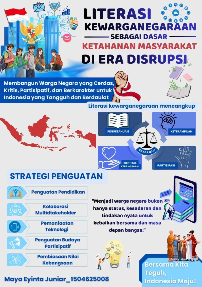 Literasi Kewarganegaraan Dinilai Kunci Ketahanan Sosial di Tengah Disrupsi Digital