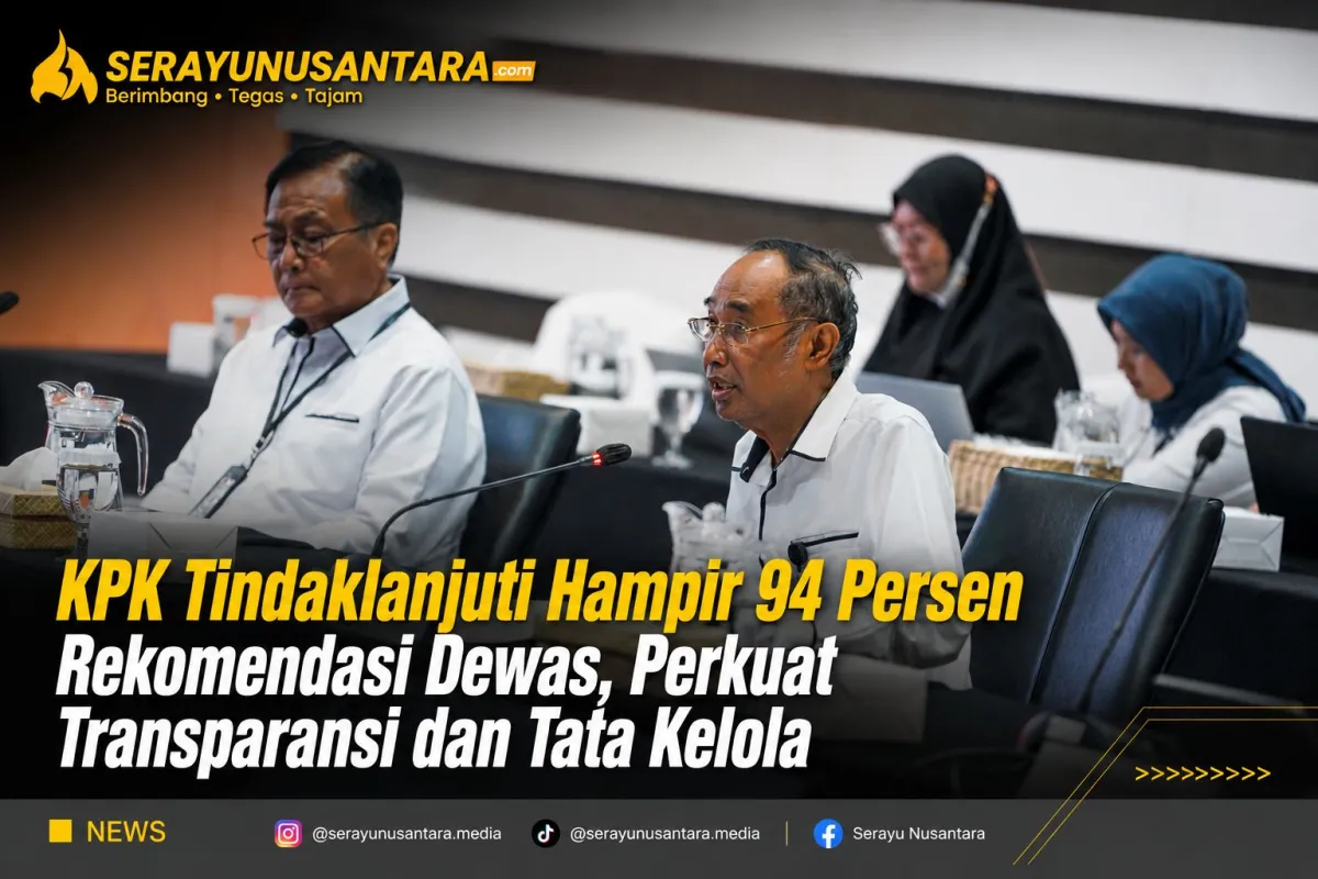 KPK Klaim Tindak Lanjuti 31 dari 33 Rekomendasi Dewan Pengawas hingga Juni 2026