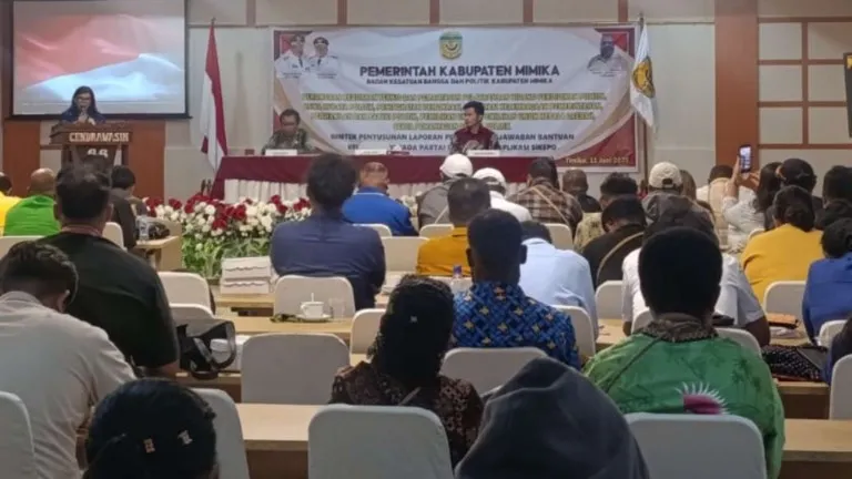 Kesbangpol Mimika Perkenalkan Aplikasi SIKEPO untuk Permudah LPJ Dana Hibah Parpol