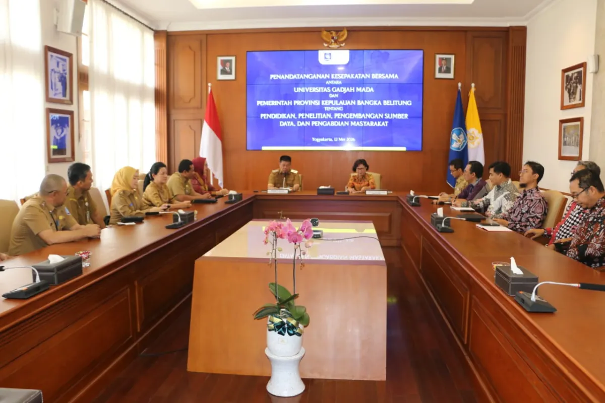 Pemprov Bangka Belitung dan UGM Teken MoU Penguatan Pendidikan, Riset, dan Pengabdian