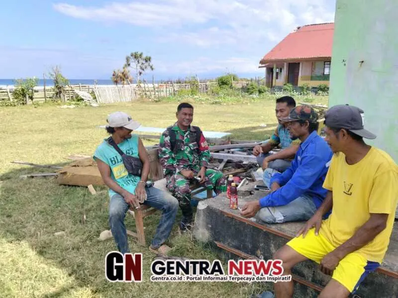 Babinsa Hu’u Ajak Warga Kawal Transparansi Rencana Revitalisasi dan Pembangunan Sekolah