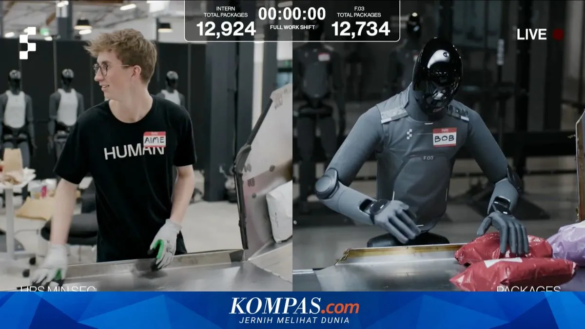 Anak Magang Mengalahkan Robot Humanoid Berbasis AI dalam Adu Cepat Sortir Paket