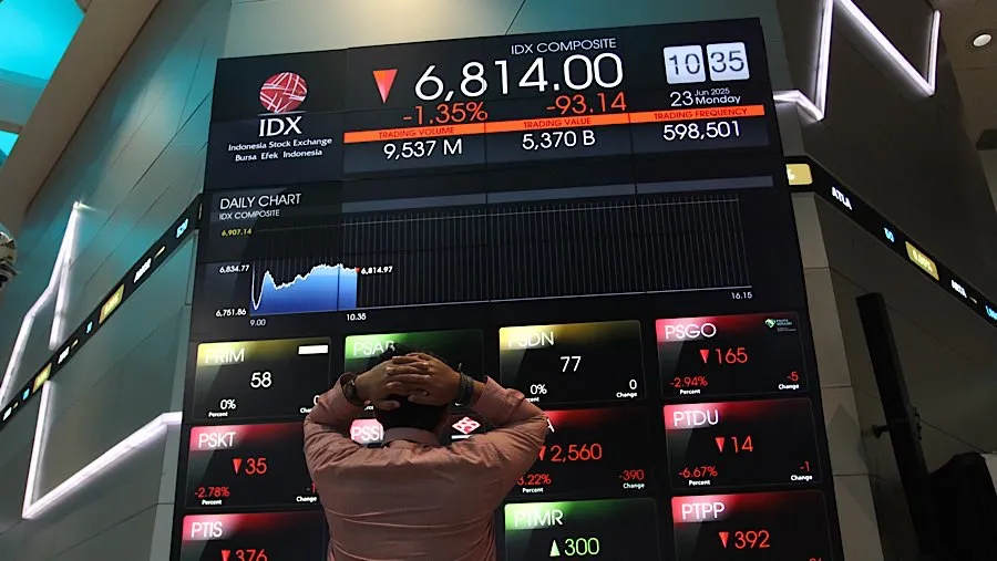 Bursa Asia Memerah, IHSG Turun 1,25% pada Perdagangan Sesi I