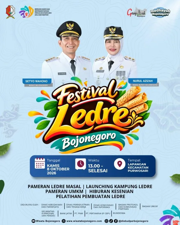 Festival Ledre di Purwosari Bojonegoro Dijadwalkan 8 Oktober 2026, Libatkan 50 Perajin Lokal
