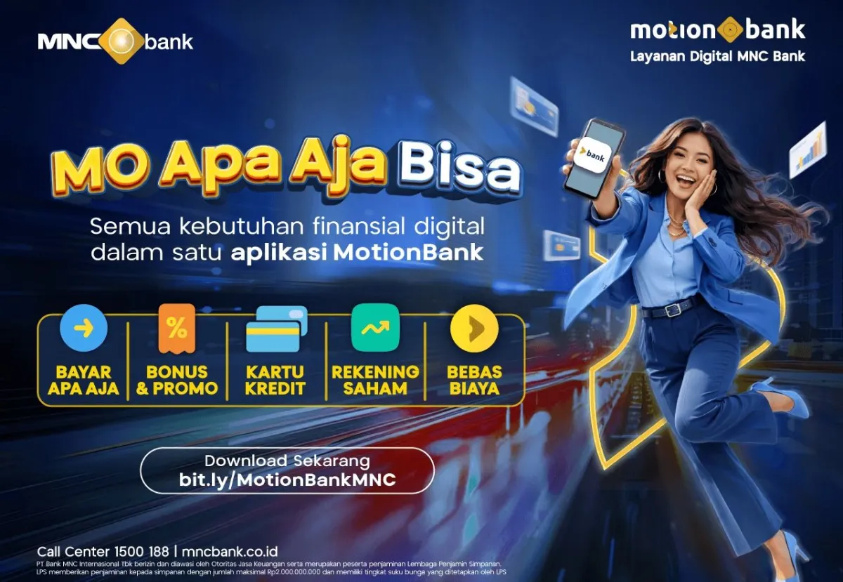 MNC Bank Perkuat Layanan Digital lewat MotionBank, Tawarkan Fitur Top Up dan Pembayaran Tagihan
