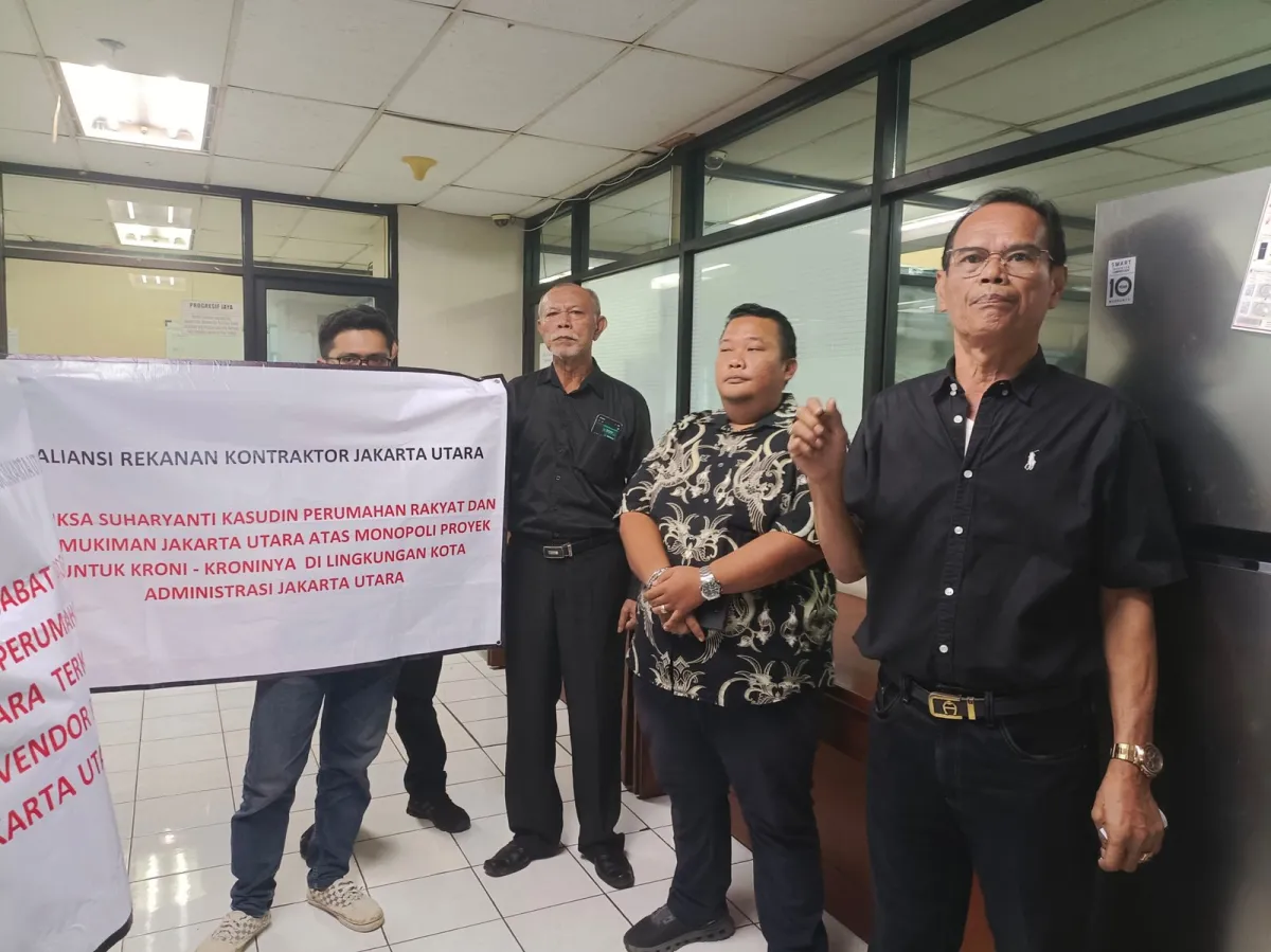 Aliansi Rekanan Kontraktor Gelar Aksi di Sudin Perumahan Jakarta Utara, Soroti Transparansi Pengadaan Proyek