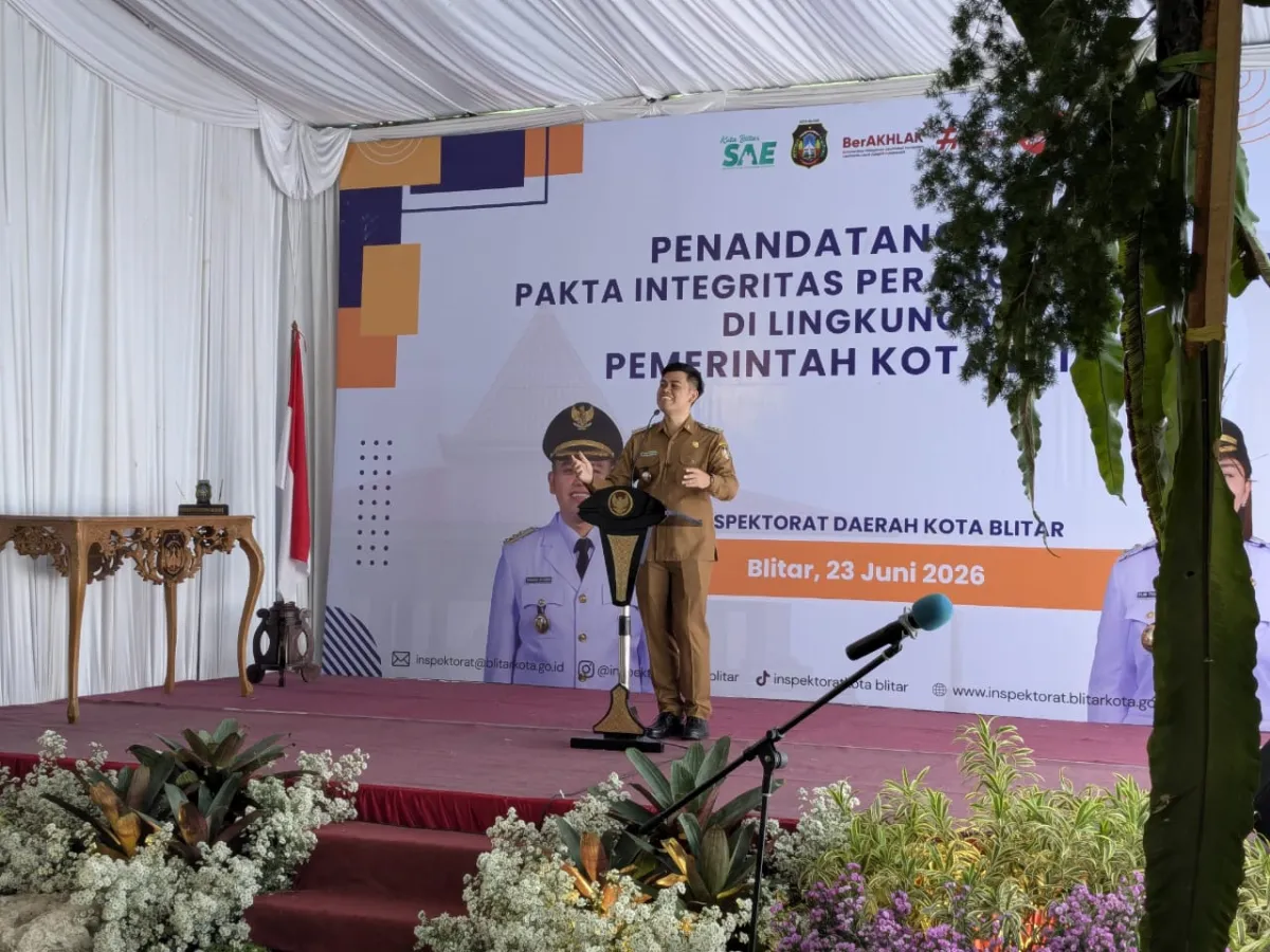 Pemkot Blitar Teken Pakta Integritas, Wali Kota Minta Transparansi dan Akuntabilitas Dijalankan