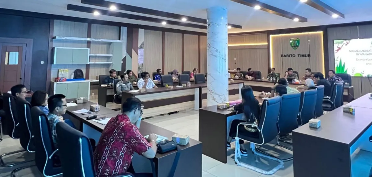 Pemkab Barito Timur Ikuti Sosialisasi Batas Kawasan Hutan untuk Dorong Kepastian Tata Ruang dan Solusi Lahan