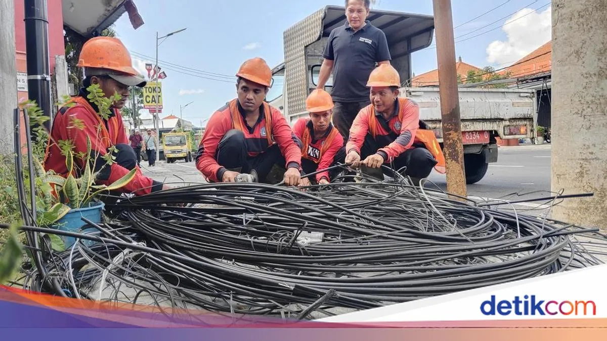 Kabel Internet Ilegal Kembali Muncul di Badung, Penertiban Diperketat Libatkan Satpol PP