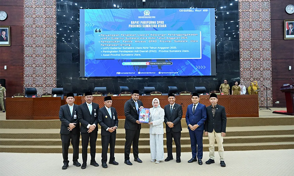 Bobby Nasution Sampaikan LKPJ 2025 ke DPRD, Paparkan Penurunan Kemiskinan dan Kenaikan IPM di Sumut