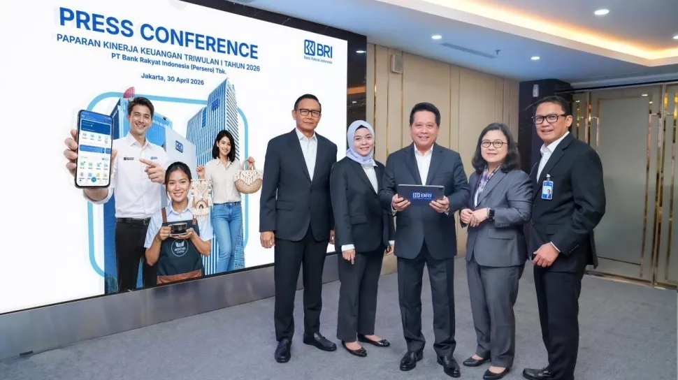 BRI Catat Laba Bersih Rp15,5 Triliun pada Kuartal I 2026, Naik 13,7%