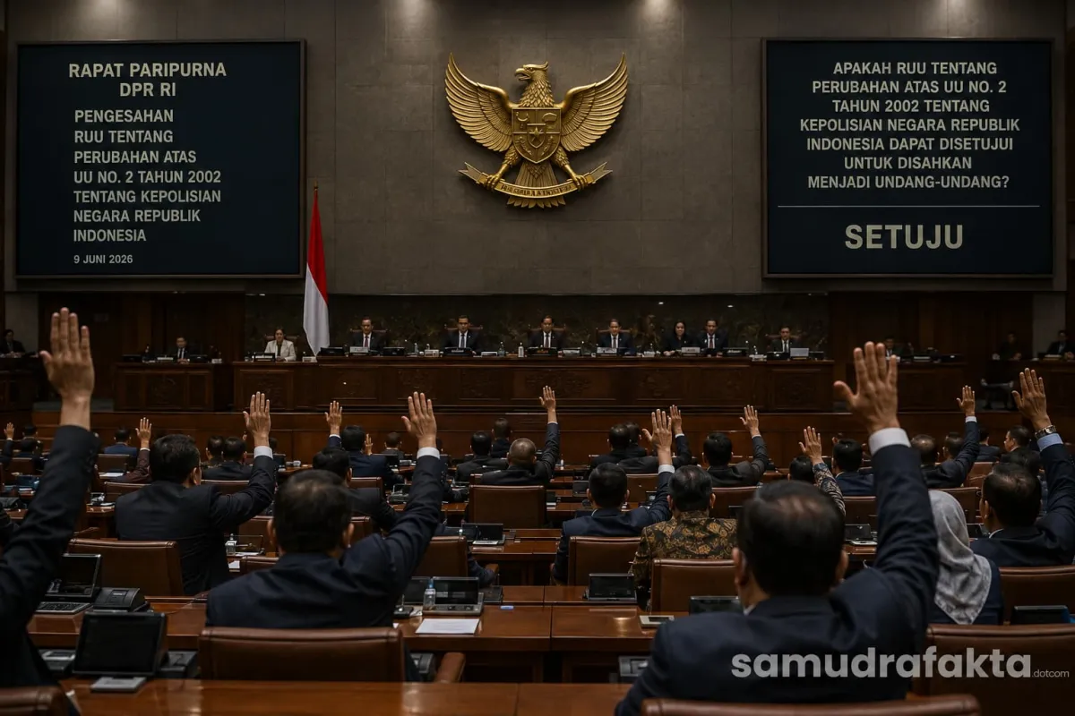 Revisi UU Polri Disahkan Kilat, Koalisi Sipil Soroti Minimnya Partisipasi dan Perluasan Kewenangan