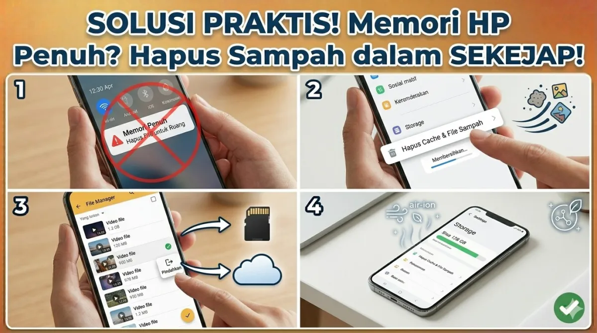 Memori Ponsel Cepat Penuh? Ini Cara Mengosongkan Ruang Tanpa Hapus Aplikasi Penting