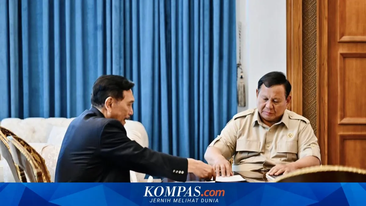 Prabowo Bertemu Luhut di Istana, Bahas Antisipasi Dampak Konflik Global terhadap Ekonomi