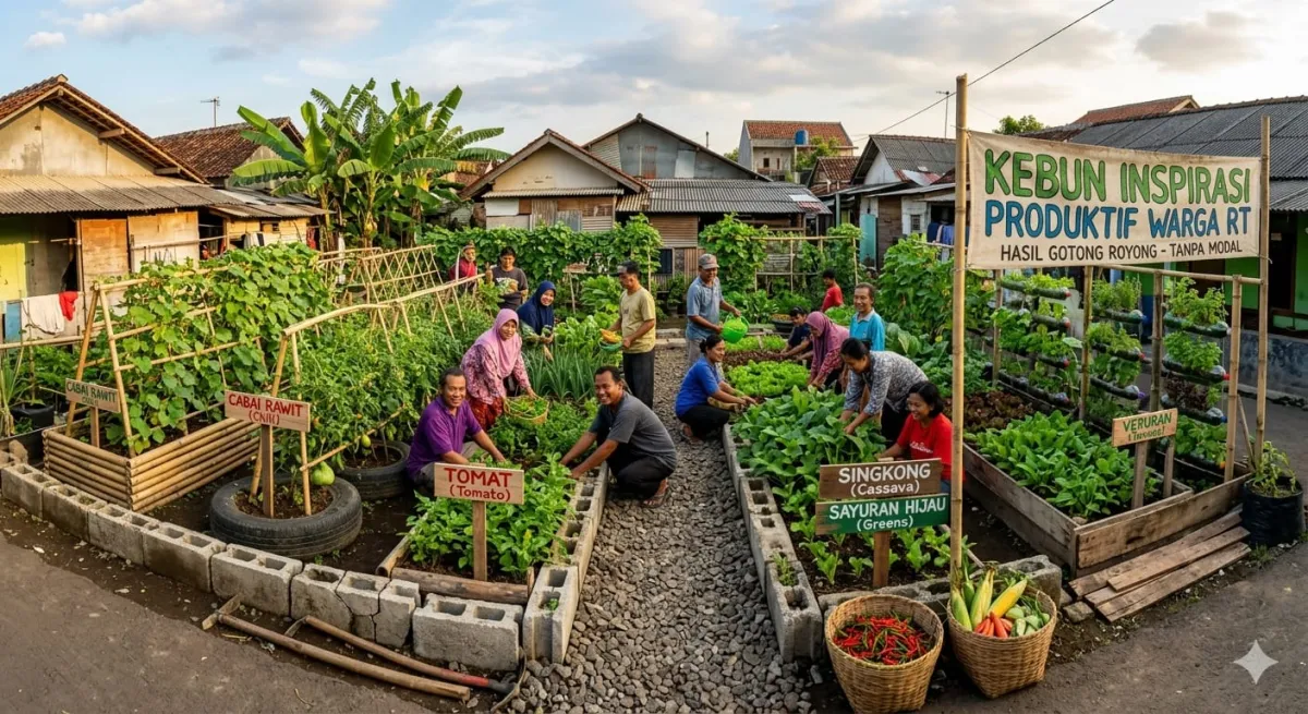 Tiga Inspirasi Kebun Produktif di Lingkungan RT dengan Modal Terbatas