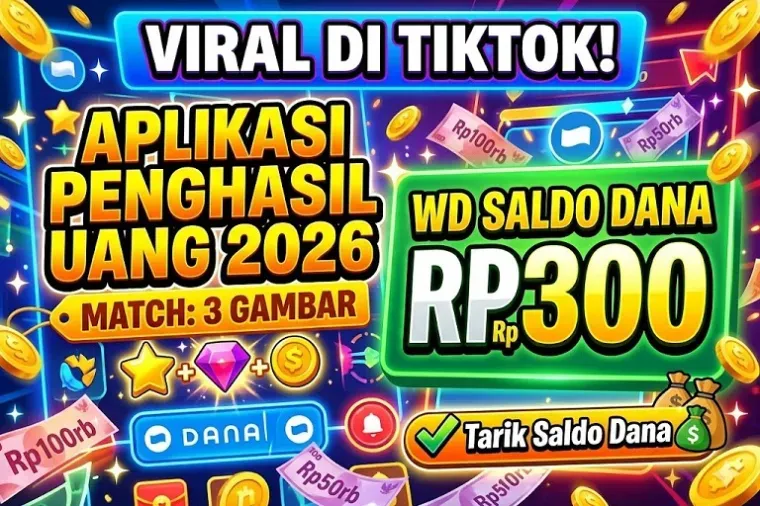 Aplikasi Penghasil Uang 2026 Viral di TikTok, Disebut Gunakan Mekanisme Game Match-3 Gambar