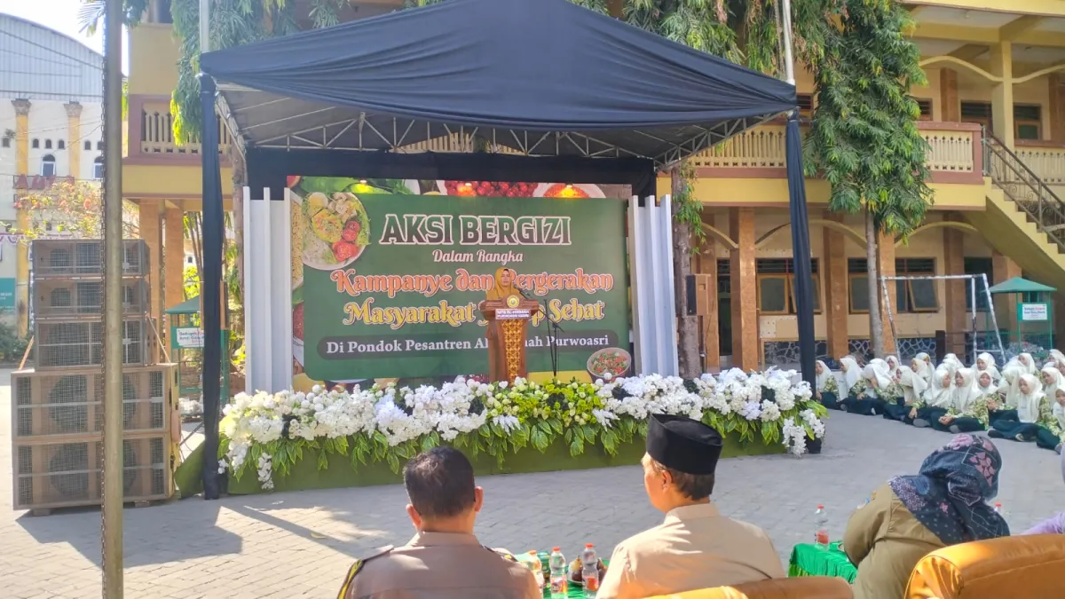 Dinkes Kabupaten Kediri Gelar Aksi Bergizi di MTs Al Hikmah Purwoasri untuk Cegah Anemia Remaja Putri