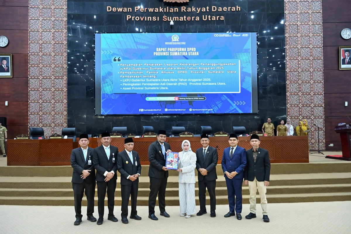 Bobby Nasution Sampaikan LKPJ 2025 ke DPRD, Paparkan Penurunan Kemiskinan dan Kenaikan IPM di Sumut
