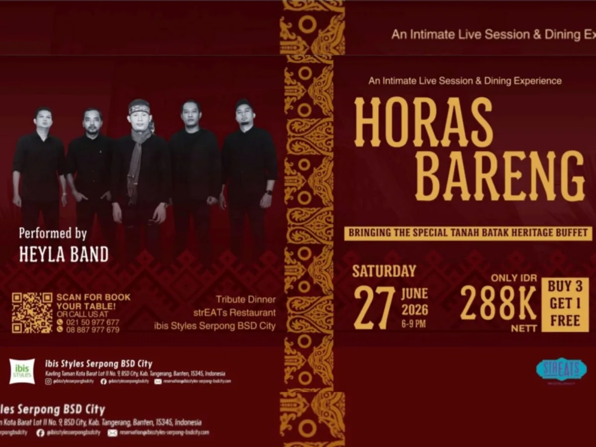 ibis Styles Serpong BSD City Gelar “Horas Bareng”, Padukan Kuliner dan Musik Batak